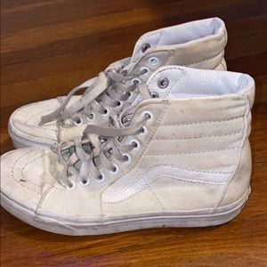 white hightop vans